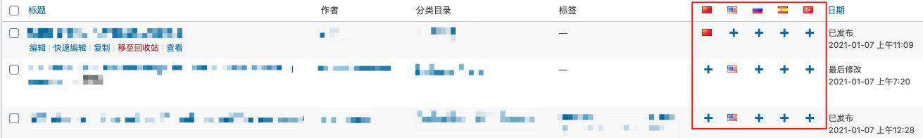 WordPress主题开发-polyLang多语言配置