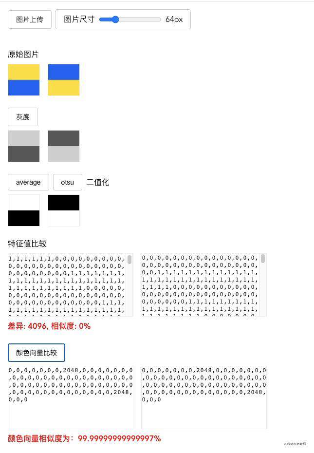 相似图片识别的朴素实现