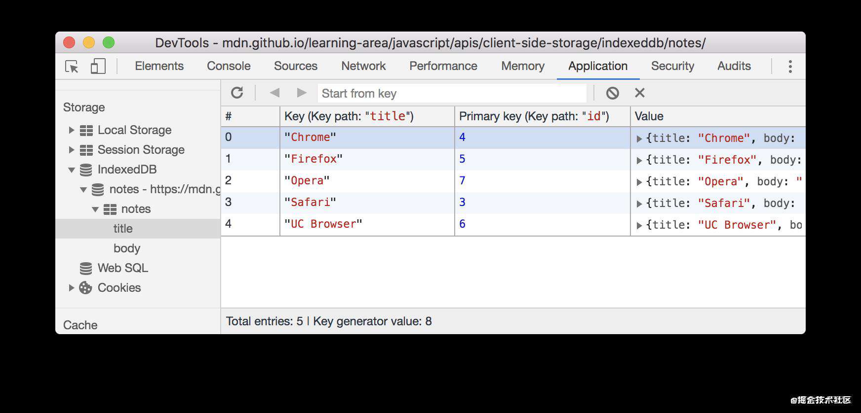 译|如何在浏览器上使用 NoSQL 数据库 IndexedDB