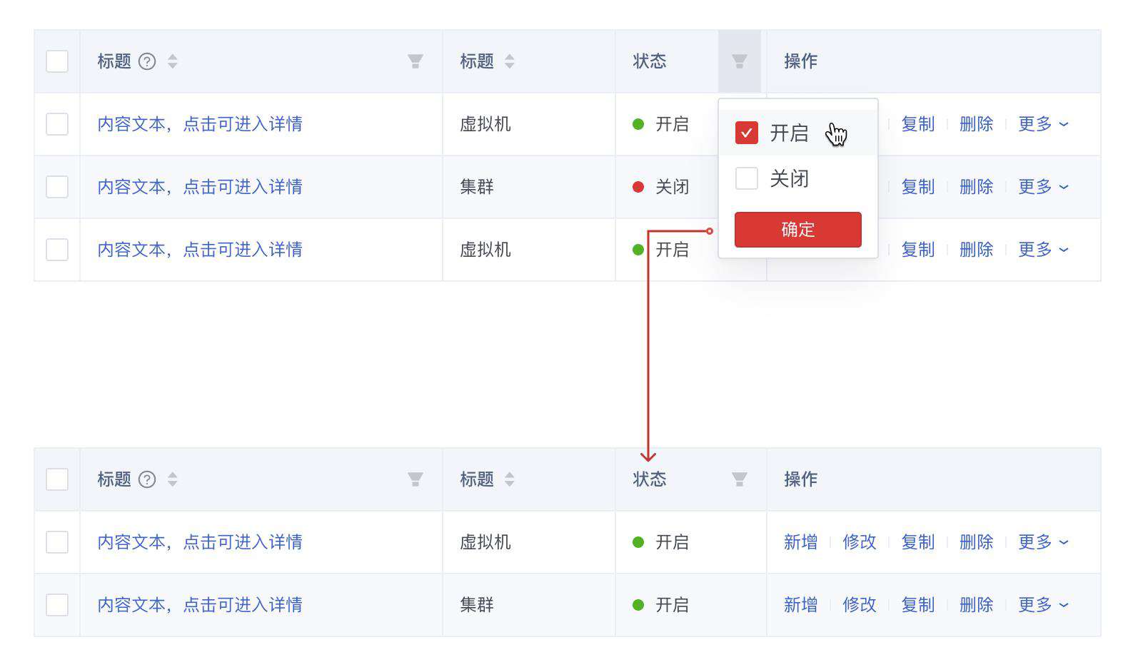 组件库规范之table组件