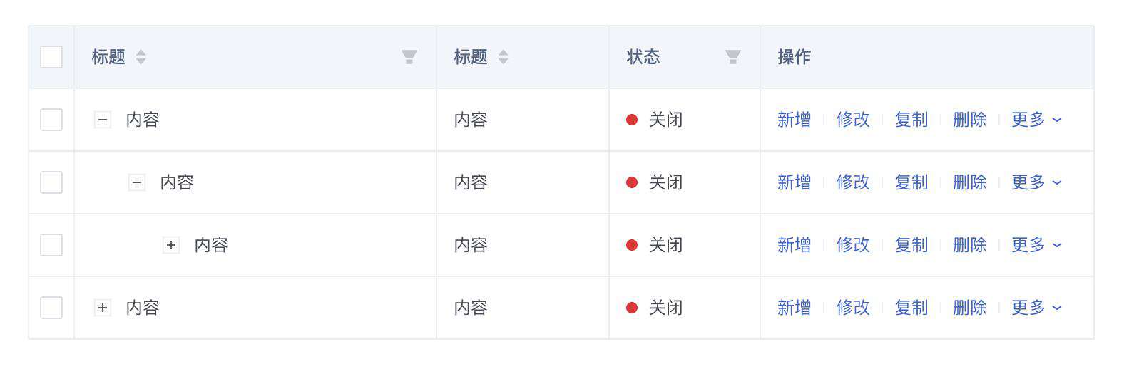 组件库规范之table组件