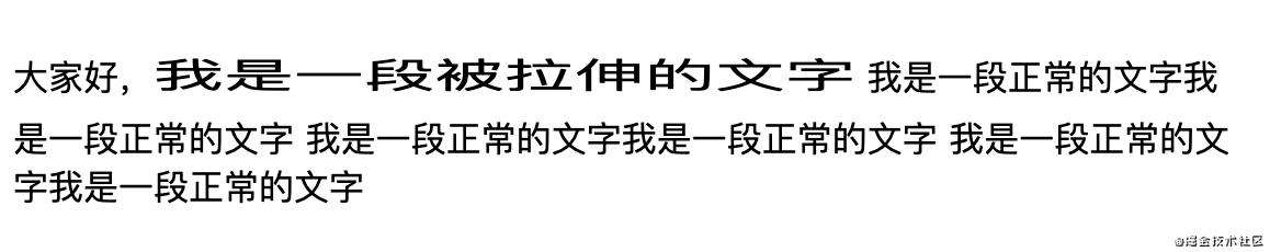 【每日一问】如何通过css伸缩文字？